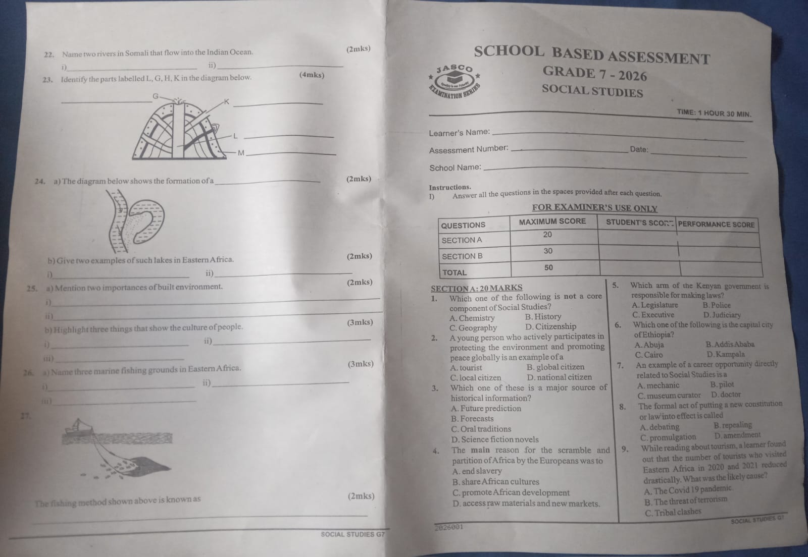 Pre-Primary Assessment Tests (PP1 & PP2)